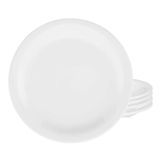 Jogo De Pratos Fundos 4 Peças 23cm Branco Gourmet Pró Oxford