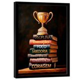 Quadro Decorativo Conhecimento É Sucesso