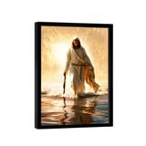 Quadro Decorativo Jesus Caminhando Sobre As Águas