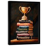 Quadro Decorativo Conhecimento É Sucesso