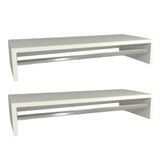 Kit 2 Cabideiros De Parede Suspenso 70x25x13,5 Branco