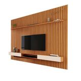 Painel Ripado Grande Tv Até 75 2.2 Nature Off White Valerius Shop Jm