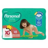 Fralda Descartável Personal Soft &amp; Protect Jumbo Tamanho Xg - 12 Pacotes Com 18 Fraldas - Total 216 Tiras