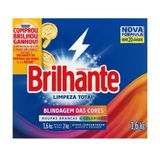 Sabão Em Pó Brilhante Limpeza Total 1,6kg Embalagem Com 9 Unidades