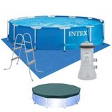 Piscina Estrutural 6.503 Litros Completa - Intex 110v