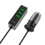 Carregador Veicular C3tech Ucv-q430bk Com 4 Usb Quick Charge 3.0