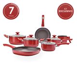 Conjunto De Panelas Em Alumínio 7pçs Ceramic Life Antares Brinox
