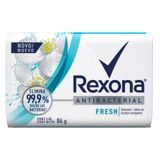 Sabonete Rexona Antibacterial Fresh 84g Embalagem Com 12 Unidades