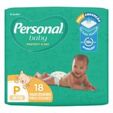 Fralda Descartável Personal Soft &amp; Protect Jumbinho Tamanho P - 12 Pacotes Com 18 Fraldas - Total 216 Tiras