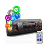 Som Automotivo Portatil C- Blueth Mp3 Player Usb Sd Fm - Preto