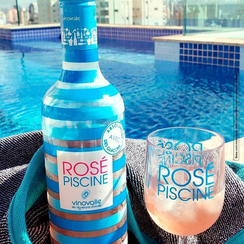 Vinho Rosé Piscine Stripes Francês 750ml - Carrefour