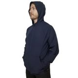 Jaqueta Corta Vento Fila Sport Com Capuz Marinho Masculino