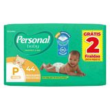 Fralda Descartável Personal Soft &amp; Protect Tamanho P - 9 Pacotes Com 44 Fraldas - Total 396 Tiras