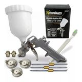 Kit Pistola De Pintura Hvlp Prof + 3 Bicos Kit