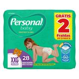 Fralda Descartável Personal Soft &amp; Protect Tamanho Xxg - 9 Pacotes Com 28 Fraldas - Total 252 Tiras