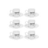 Xicara De Cafe Manhattan Branco 80ml 6pcs