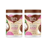 Creme Pentear Negra Rosa 1kg 2em1 Hidra Oleo De Coco - 2un
