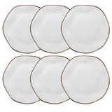 Conjunto 06 Pratos Rasos 27,5cm Ryo Maresia Oxford