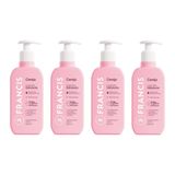 Hidratante Corporal Francis 200ml Rosa - Kit C/4un