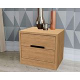 Mesa Cabeceira Casal S822 Com 2 Gavetas Freijó Kappesberg