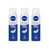 Desodorante Aero Nivea 150ml Fem Protect &amp; Care - Kit 3un