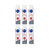 Desodorante Aero Nivea 200ml Fem Dry Comfort - Kit C/6un