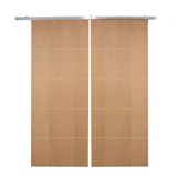 Porta Dupla De Correr P- Verniz Frisada F01 - 210x120