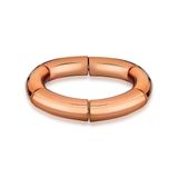 Pulseira Bijuteria Com Acrílico Na Cor Cobre