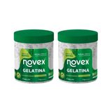 Gelatina Capilar Novex 1000g Broto De Bambu Fortalece - 2un
