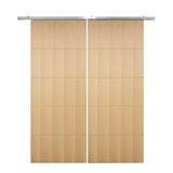 Porta Dupla De Correr P- Verniz Frisada F03 - 210x140