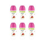 Desodorante Roll-on Dove 50ml Fem Go Fresh Roma - Kit C/6un