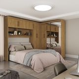 Quarto Modulado Casal Com Espelho 7 Portas Belém Premium Carioca Móveis