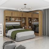 Quarto Modulado Casal Com Espelho 6 Portas Belém Premium Carioca Móveis