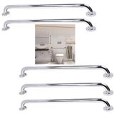 Alça Apoio 60cm Inox Barra Suporte Anti Queda Kit 5 Uni Idoso Criança Cadeirante Pcd Banheiro Escada Box Casa Corrimao