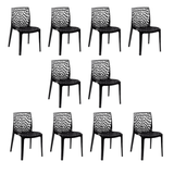 Cadeira De Jantar Oficial Gruvyer Preto - Preto - 10