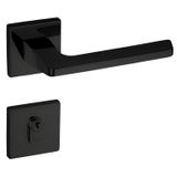 Fechadura De Porta Quadra Haga Sara 55mm Preta Externa - Pr