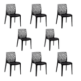 Cadeira De Jantar Oficial Gruvyer Preto - Preto - 8