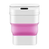 Lixeira Automática Smart Com Sensor Retrátil, Resistente À Água, Ideal Para Viagem E Camping! Cor:azul,tamanho:u