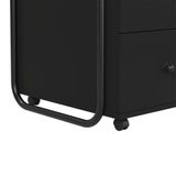 Gaveteiro Para Escritório 3 Gavetas Estilo Industrial Criare Preto