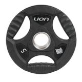Anilha 5 Kg Musculação Em Aço E Borracha Vulcanizada Lion