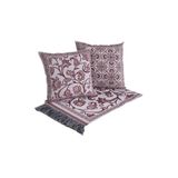 Kit Peseira Grécia 5 Peças King 60% Algodão / 40% Poliéster Tecido Jacquard Vinho