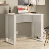Mesa Para Computador Office Morada Branco Demóbile