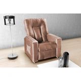 Poltrona Reclinavel Mx-5 Pallas Veludo Marrom Claro Matrix