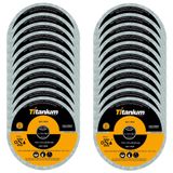 Kit 100 Unidades De Disco De Corte Fino 11,5cm 5047 Titanium