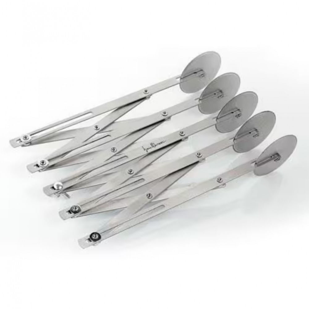 Carretilha Expansível 5 Lâminas Inox Massari Ghidini