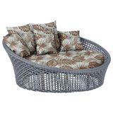 Chaise Hungria Pintura Fendi Corda Náutica E6 Trama Original Prata