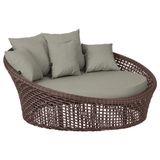 Chaise Hungria Pintura Preta Corda Náutica E8 Trama Original Marrom
