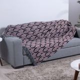 Xale Para Sofá Com Franja Luxor 1 Peça 2,10m X 1,35m 60% Algodão 40% Poliéster Tecido Jacquard - Rosê Corrente