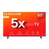 Smart Tv 4k 65 Lg Nanocell 65nano80t Com Processador A5 Ger7 Ai, Hub De Esportes, Alexa/chromecast Integrado, Webos 24