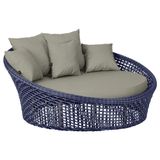 Chaise Hungria Pintura Fendi Corda Náutica E8 Trama Original Azul